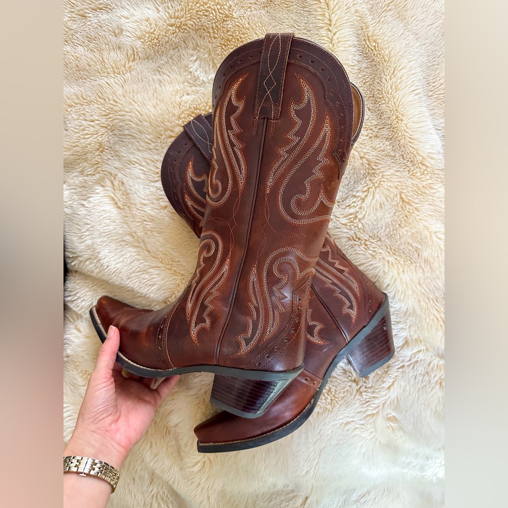 Ariat Heritage Western X Toe Boots - Vintage Carmel 8C